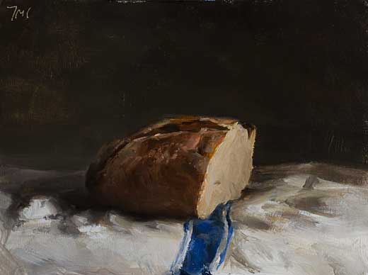 daily painting titled Half a loaf