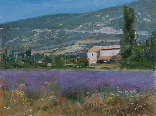 daily painting titled Mas at Monieux