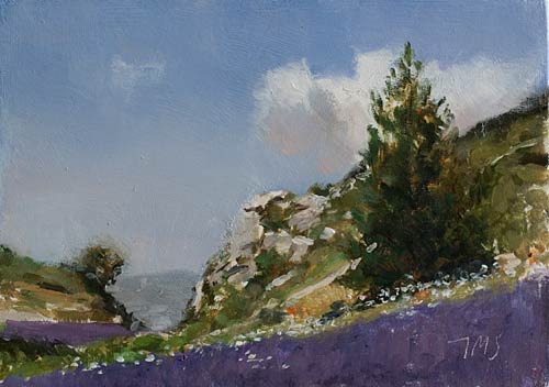 daily painting titled High lavender