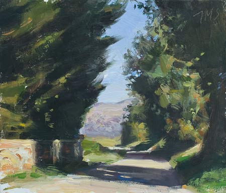 daily painting titled Road near Bedoin