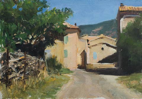 daily painting titled Midday at les Pousse Chien