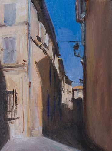 daily painting titled Back street in Avignon 