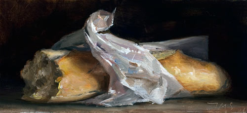 daily painting titled Baguette