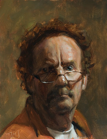 daily painting titled Self portrait