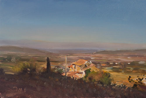daily painting titled House at Gigondas