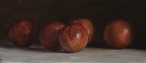 daily painting titled Blood oranges