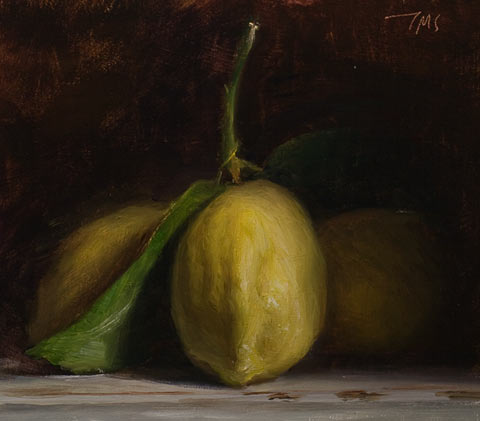 daily painting titled Lemons