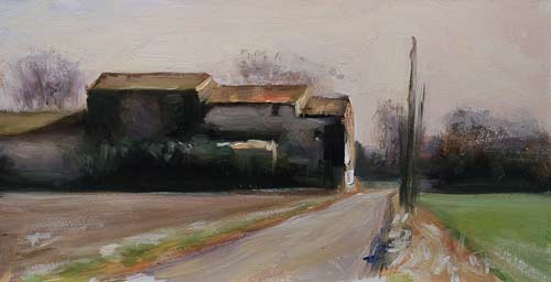 daily painting titled Old mas near Chateauneuf-du-Pape