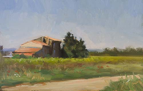 daily painting titled House in the vines