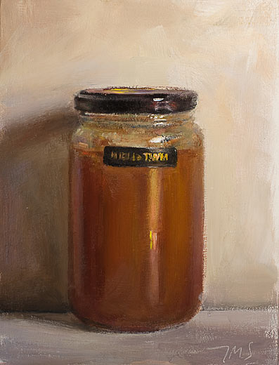daily painting titled Miel de thym (Thyme flower honey)