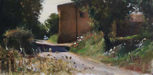 daily painting titled Chemin des Castes, Mormoiron