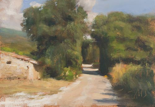 daily painting titled Chemin des tournillaires