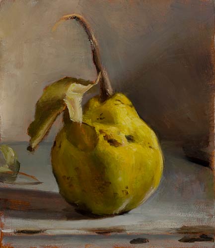 daily painting titled Quince