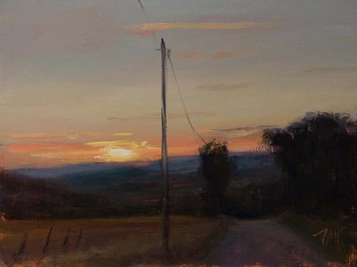 daily painting titled Dusk