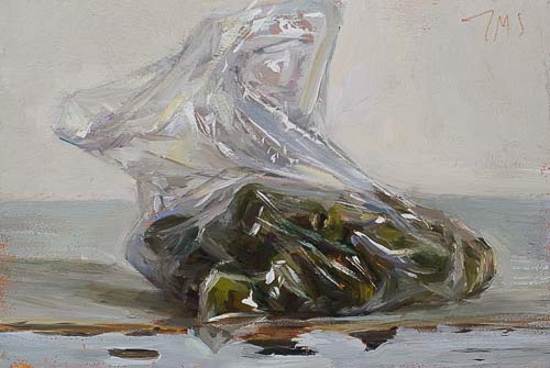 daily painting titled Bag of olives