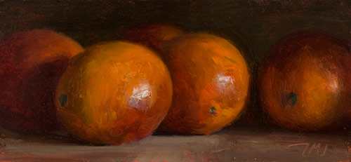 daily painting titled Blood oranges