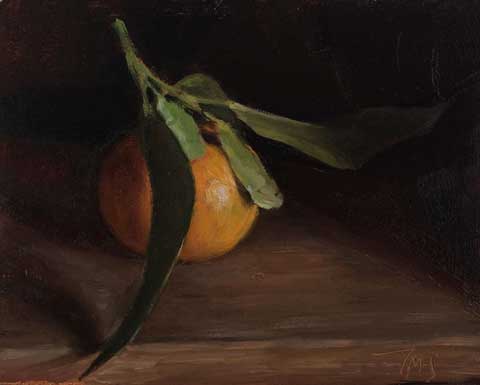 daily painting titled Seville orange (bigarade)
