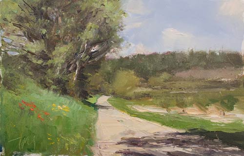 daily painting titled Route du printemps