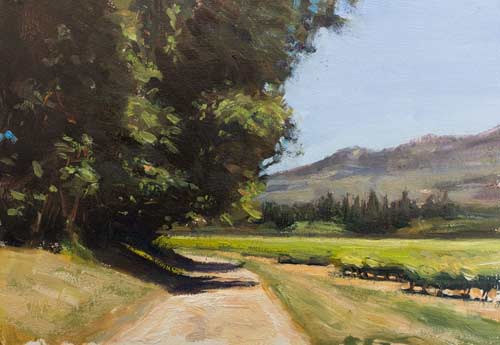 daily painting titled Route near Beaumes-de-Venise