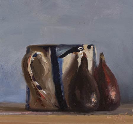 daily painting titled Cup and figs