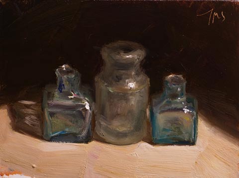 daily painting titled Bottles