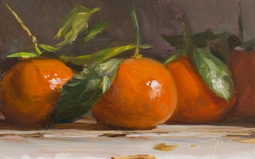 daily painting titled Clementines