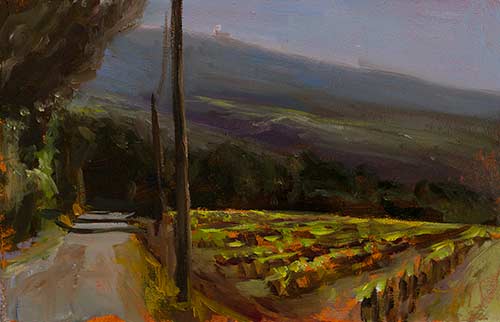 daily painting titled Under the Ventoux