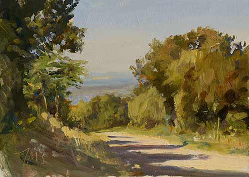 daily painting titled Route des Tournillayres