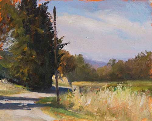 daily painting titled Chemin de Croution