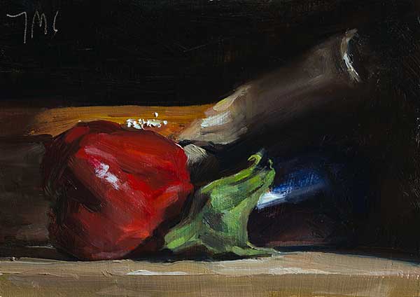 daily painting titled ProvenÃ§al vegetables and bowl