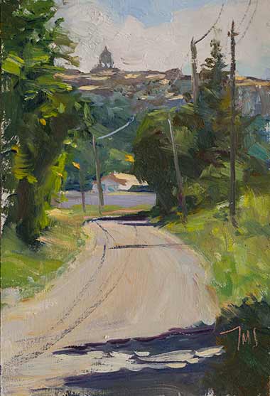 daily painting titled Road to Sault