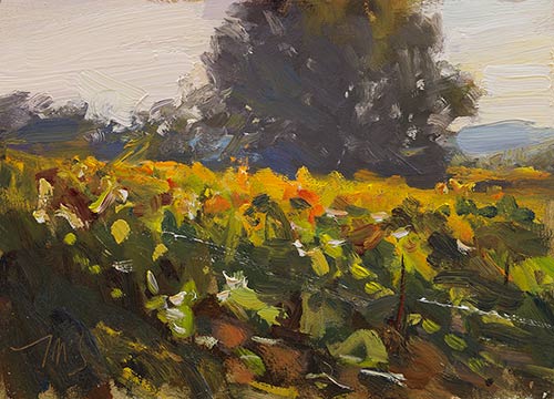 daily painting titled Autumn vines