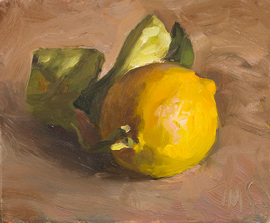 daily painting titled Lemon from the <em>CÃ´te d'Azur</em>