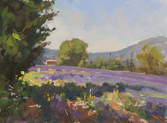 daily painting titled Summer lavender