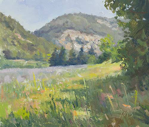 daily painting titled Mountain meadow