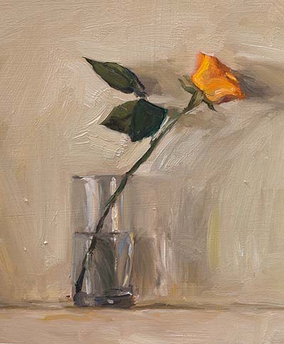 daily painting titled Louis' rose