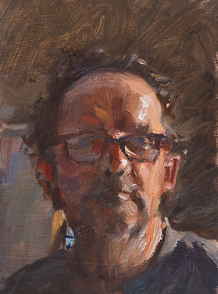 daily painting titled Self-portrait