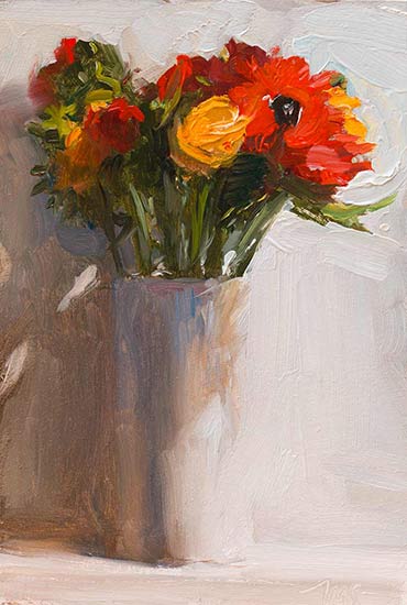 daily painting titled Louis' bouquet