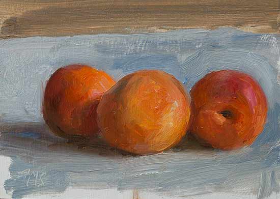 daily painting titled Apricots