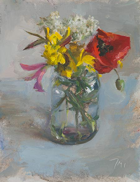 daily painting titled Wild flowers