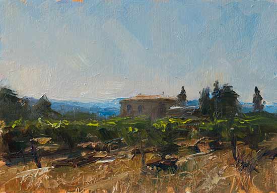 daily painting titled Mas ProvenÃ§al