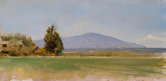 daily painting titled On Luciano's farm