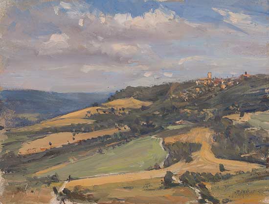 daily painting titled San Vito from Otricoli