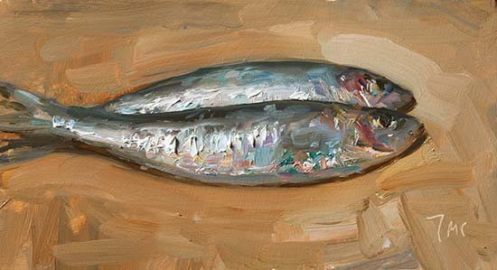 daily painting titled Sardines