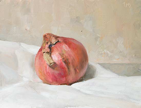 daily painting titled Roscoff onion