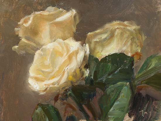 daily painting titled Yellow roses
