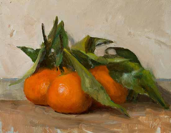 daily painting titled Italian clementines