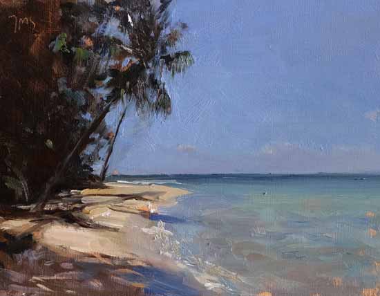 daily painting titled Beach on Koh Kood, Thailand