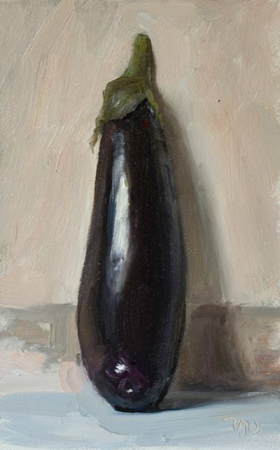 daily painting titled Aubergine