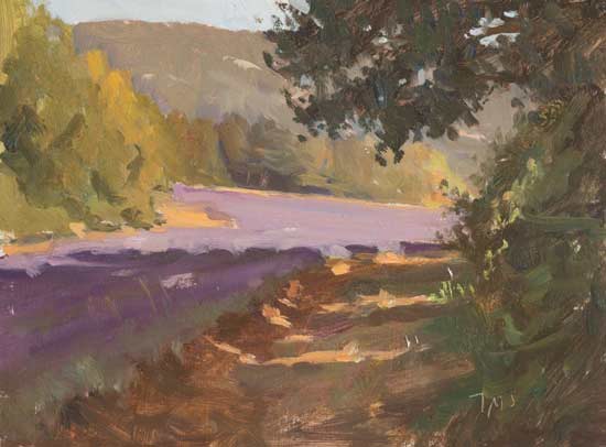 daily painting titled Morning shadows, Sault
